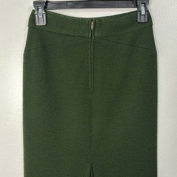 Diane Von Furstenberg Martine Green Midi Pencil Skirt Size 0 - Picture 5 of 12